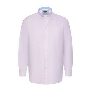 Duke Mens D555 Richard Oxford Kingsize Tall Long-Sleeved Shirt / Pink